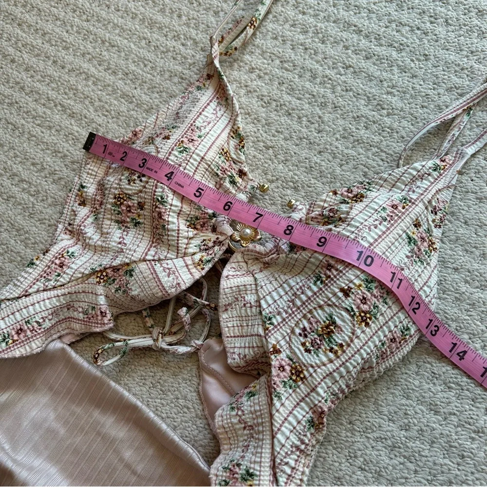 P2F Carly Floral Blush One Piece Swim Suit - Picture 5 of 12
